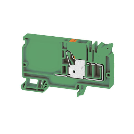 Weidmüller - Durchgangs-Reihenklemme Klemme AAP12 10 LO GN/OR PUSH IN, 10 mm² − 20 Stück