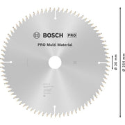 Bosch - Kreissägeblatt PRO Multi Material 2608640450 Kreissägeblatt 254 x