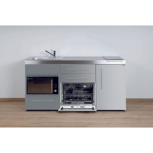 Stengel - Mini-Küche Miniküche Premiumline MPGSMOSES170GSMKFlBr Edelstahl