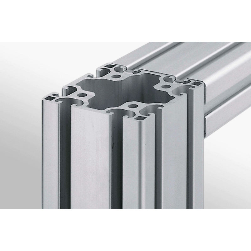 Item - Stiel/Profilschiene Profil 3000mm 0.0.453.02 natur, 80x80