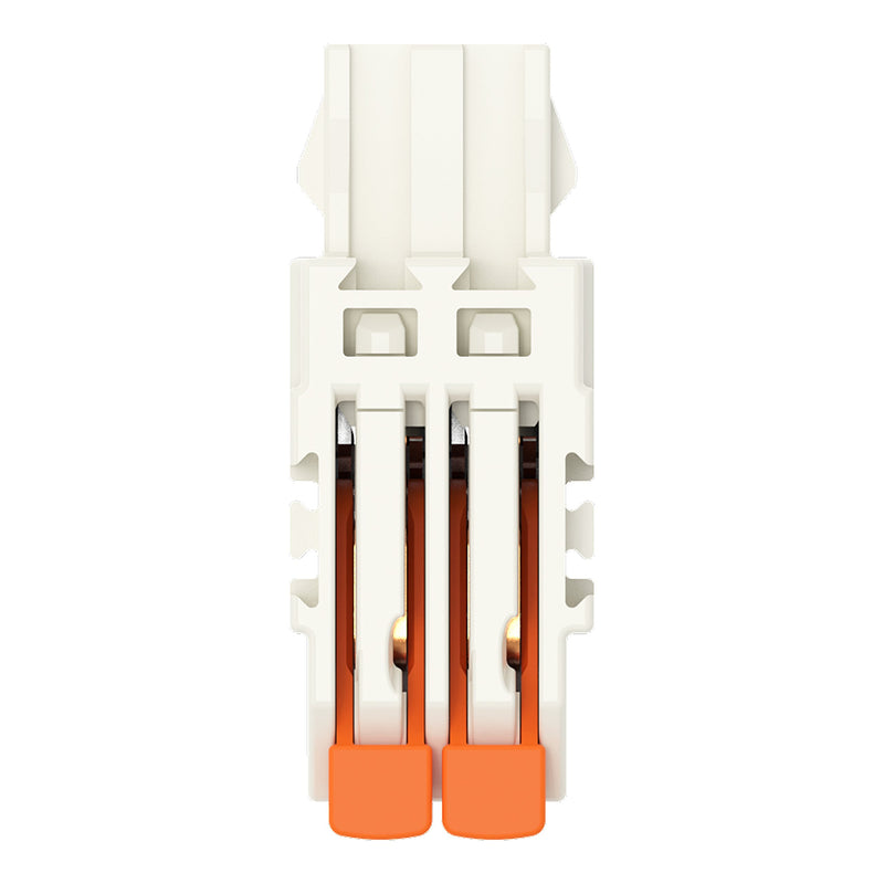 WAGO - Kabelsteckverbinder für Leiterplattensteckverbinder 1-Leiter-Federleiste,Hebel 2734-1102/327-000 PushinCAGECLAMP,lgr − 200 Stück