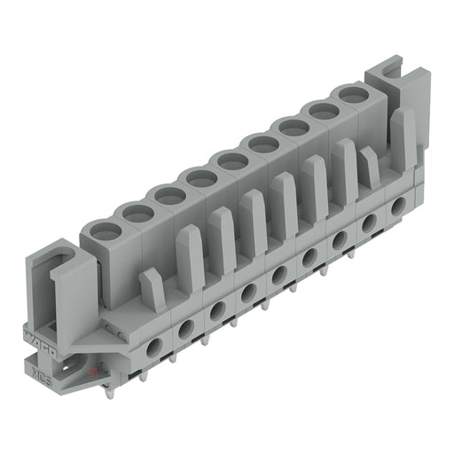WAGO - Leiterplattensteckverbinder THT-Federleiste gerade 232-139/047-000 Rastermaß 5mm,grau − 25 Stück