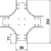 OBO Bettermann - Kreuzstück für Kabelrinne Kreuzung für Kabelrinne RK 110 FS 110x100