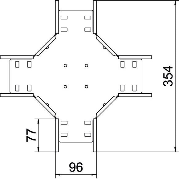 OBO Bettermann - Kreuzstück für Kabelrinne Kreuzung für Kabelrinne RK 110 FS 110x100