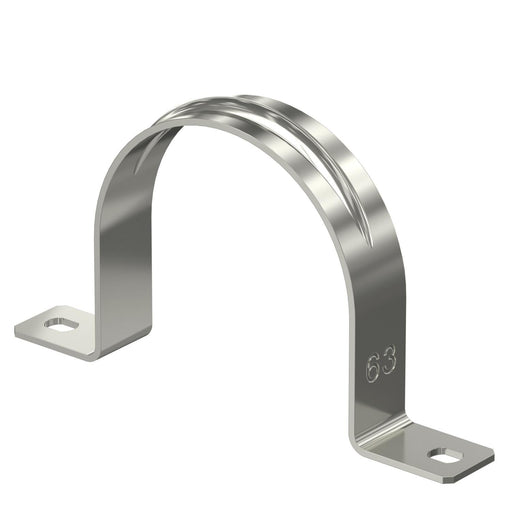 OBO Bettermann - Befestigungsschelle für Kabel/Rohre Befestigungsschelle 605 63 A4 63mm zweilappig − 25 Stück