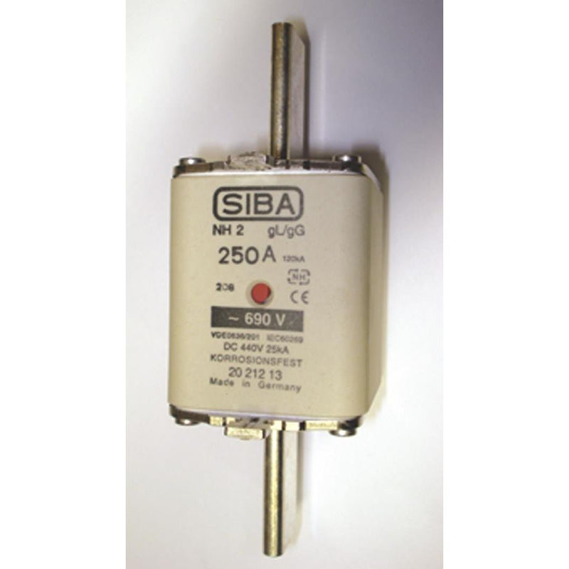 Siba - Messersicherung NH-Sicherungseinsatz 2021213.300 NH2 300A gG 690V − 3 Stück