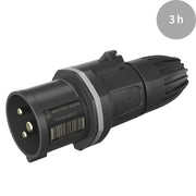 Walther Werke - CEE-Stecker (IEC 60309) CEE NEO Stecker FW211303CC 16A 3P 3h IP54 − 10 Stück