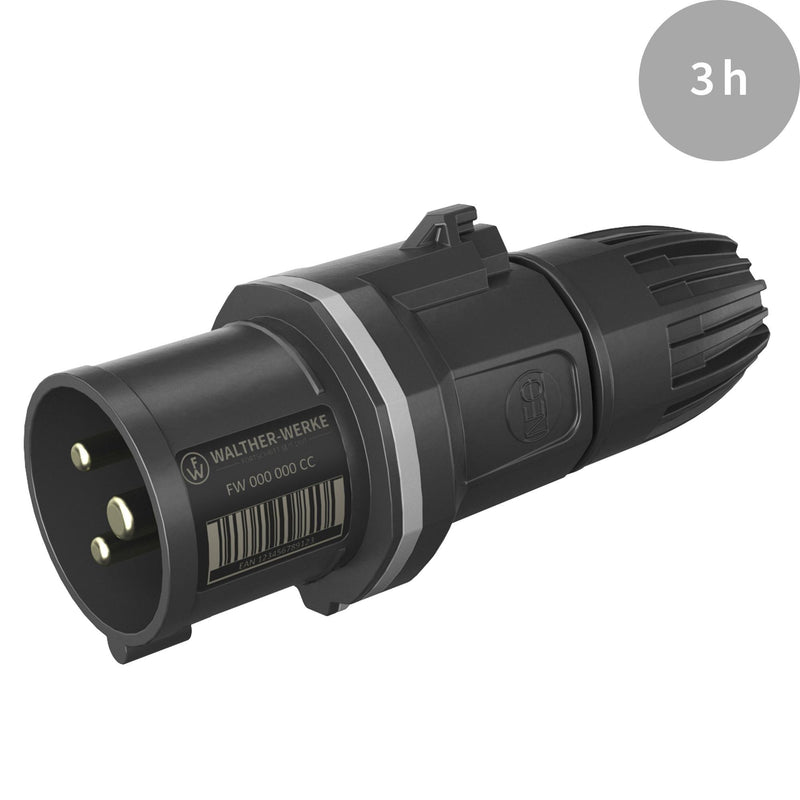 Walther Werke - CEE-Stecker (IEC 60309) CEE NEO Stecker FW211303CC 16A 3P 3h IP54 − 10 Stück
