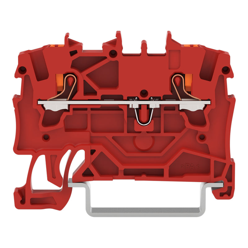 WAGO - Durchgangs-Reihenklemme 2-Leiter-Durchgangsklemme 2201-1203 1,5 mm²,rot − 100 Stück