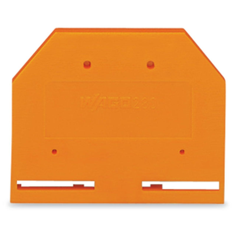 WAGO - Abschluss- und Zwischenplatte für Reihenklemme Abschlußplatte 280-302 orange