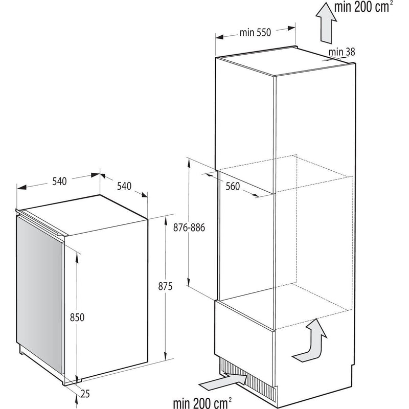 Gorenje - Kühlschrank EB-Kühlgerät RI409EP1 Schlepptür