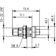 Telegärtner - Koax-Steckverbinder SMC-Kabeleinbaustecker 100024902 UT-85,RG405/U,1671A − 5 Stück