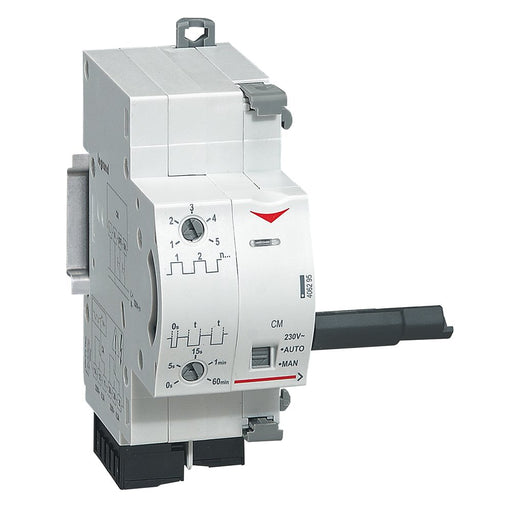Legrand - Zusatzeinrichtung für Reiheneinbaugeräte Wiedereinschalter 406295 Anbau li vom Gerät