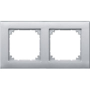 Merten - Abdeckrahmen Rahmen 2f.alu 486260 waage/senkrecht