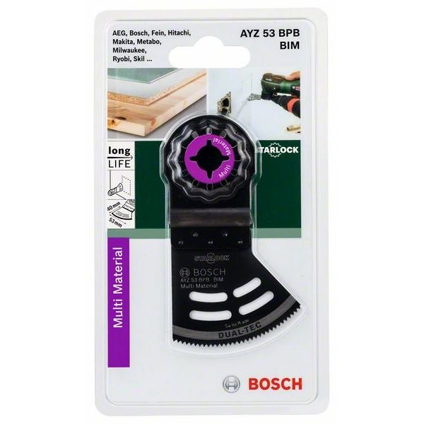 Bosch - Blatt für Oszillierer Segmentsägeb.Starloc 2609256F07 AYZ 53 BPB,40x53mm