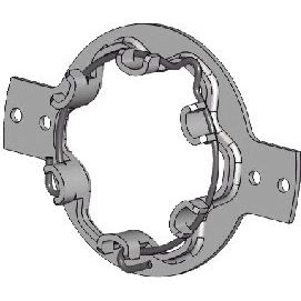 Somfy - Zubehör/Ersatzteile für Tor-/Rollladenantriebe Blendkappenlager 9410683 mit Federring − 1 Stück