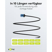Goobay - Patchkabel Kupfer Patchkabel U/UTP Cat6 74231 Ultraflexibel,slim,s