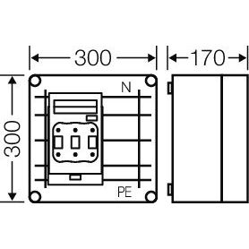 Hensel - Sicherungslasttrennschalter mit Gehäuse Überspannungsschutzgehäuse Mi SP 2280