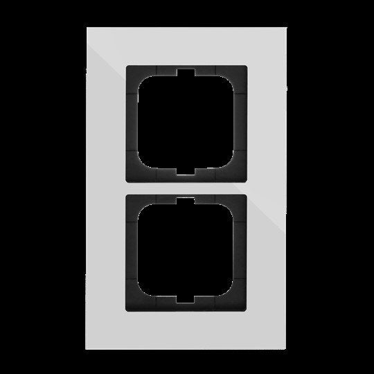 Busch-Jaeger - Abdeckrahmen Rahmen 2-fach 1722-826-101 chrom, carat  − 1 Stück
