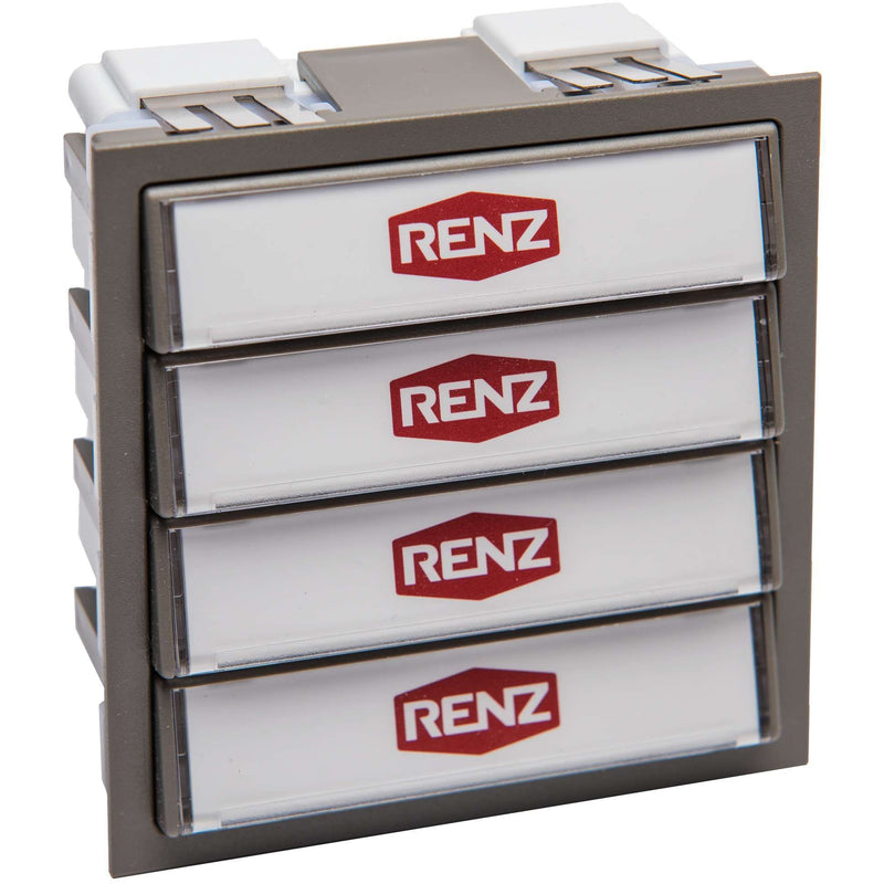 Renz Metallwaren - Funktionsmodul für Türkommunikation Klingelmodul 97-9-85272 gr mit 4 Klingeltaster − 1 Stück