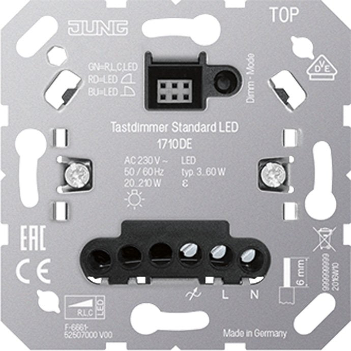 Jung - Dimmer LED-Tastdimmer 1710 DE Standard − 1 Stück