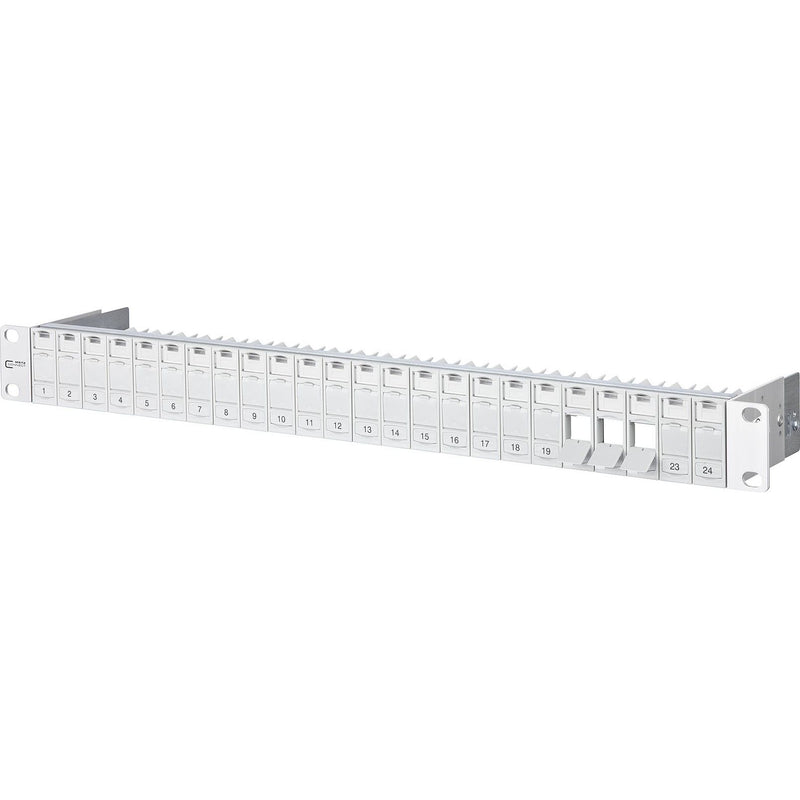 Metz Connect - Frontpanel/Patchpanel leer (Schaltschrank) Modulträger 19Z leer 130920-00KE 1HE f.24xKeystm.gr − 1 Stück