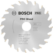 Bosch - Kreissägeblatt PRO Wood cordless 2608837666 Kreissägeblatt 85 x