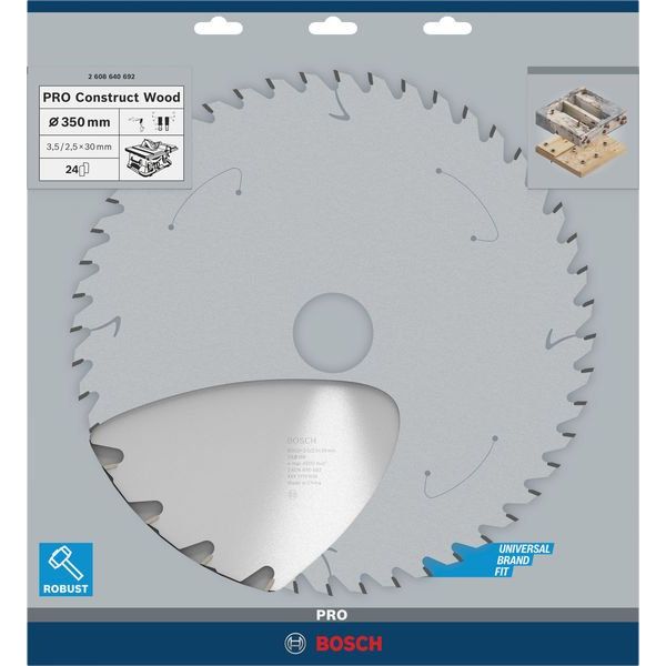 Bosch - Kreissägeblatt PRO Construct Wood 2608640692 Kreissägeblatt 350 x