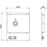 WHD - Lautsprecher Spanndeckenlautsprecher SDL400MBT205R alu m.BT-Receiver,BTR205