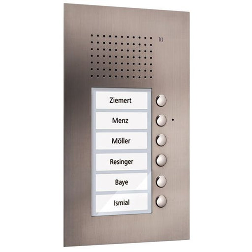 TCS Tür Control - Türstation für Türkommunikation Audio Außenstation PUK 6 PUK06/1-ES Tasten 1spaltig UP e