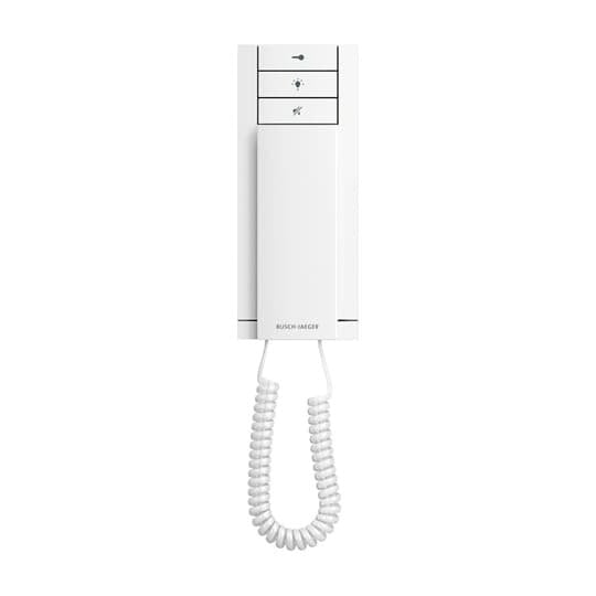 Busch-Jaeger - Innenstation für Türkommunikation Innenstation Audio Hörer 83205 AP-624 studioweiß matt