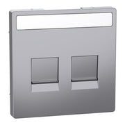 Merten - Einsatz/Abdeckung für Kommunikationstechnik Zentralplatte 2f.eds MEG4564-6036 für Modular Jack