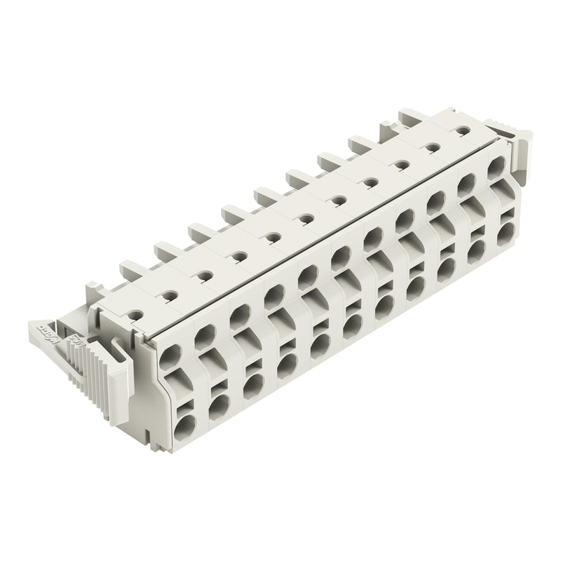 WAGO - Kabelsteckverbinder für Leiterplattensteckverbinder 2-Leiter-Federleiste 721-2211/037-000 CAGECLAMP,2,5mm²,lgr − 10 Stück