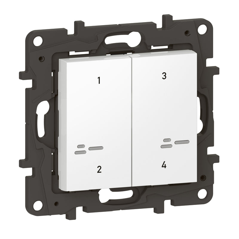 Legrand - Funksender Szenentaster 4-Fach Legrand 863604 Ultraweiß