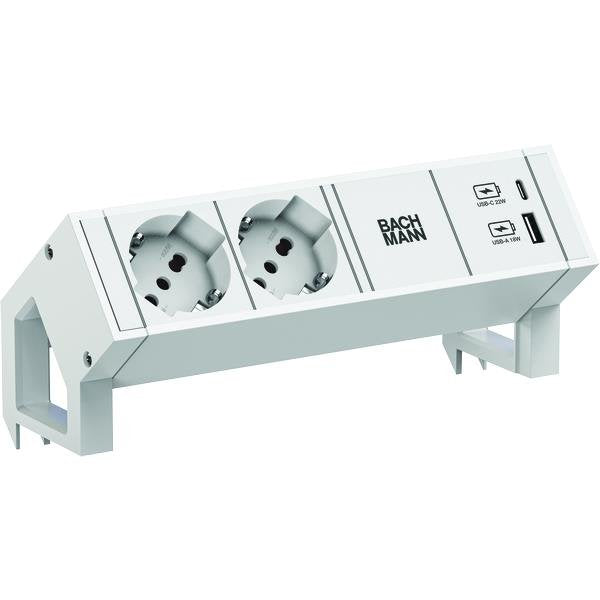 Bachmann - Multi-Tischsteckdose Steckdosenleiste 902.3225 DESK2 2xP40