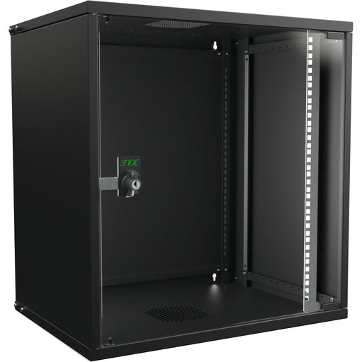 Enoc - Netzwerkgehäuse Wandschrank SNP 12HE sw W3 12-4-S-SNP 19"550x400x582mm