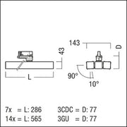 Zumtobel Group - Downlight/Strahler/Flutlicht LED-Strahler SCENO 1X14 #42188456 840