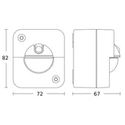 Steinel - Bewegungsmelder/Präsenzmelder komplett Bewegungsmelder IR 180 easy AP COM1 (on/off)