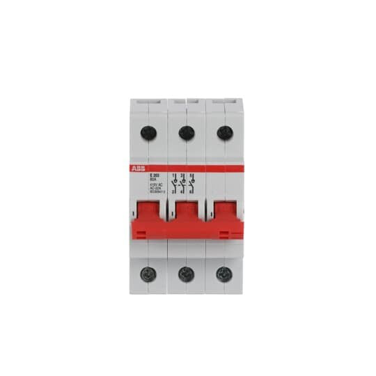 ABB Stotz S&J - Schalter für Reiheneinbau Einbauschalter E203/80R 80A,3S