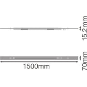 Ledvance - Elektrisches Zubehör/Ersatzteile für Leuchten Stromschieneneinsatz TRUSYSFLSPOTTR.1500 1500