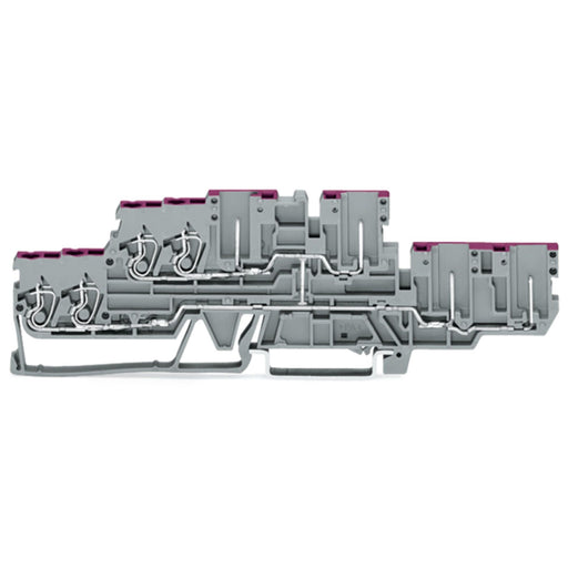 WAGO - Durchgangs-Reihenklemme 4-Leiter4PinDoppelstockkl. 870-138 2,5 mm²,grau − 40 Stück