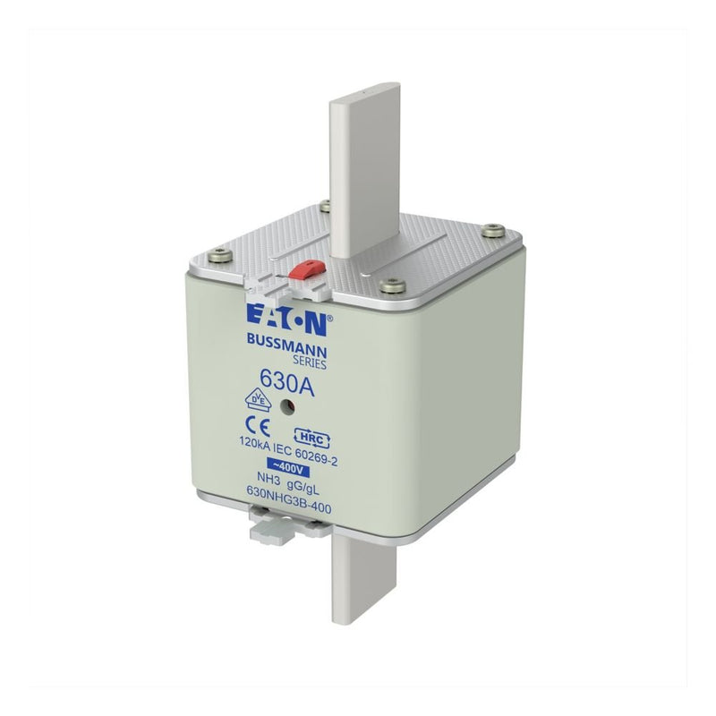 Eaton - Messersicherung Sicherungseinsatz Nieders. 630NHG3B-400 630A AC 400V 120kA − 3 Stück