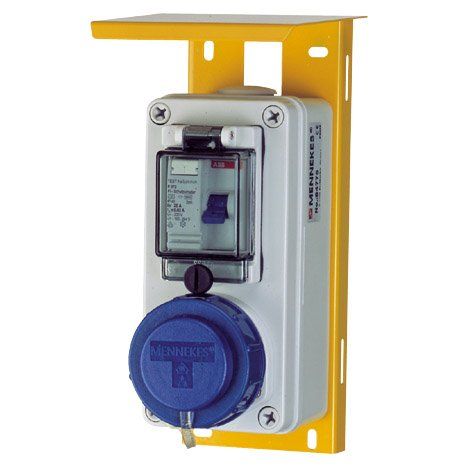 Mennekes - CEE-Steckdosen-Kombination (IEC 60309) Steckdosen-Kombination 84775 Schuko+FI25A2p0,03A