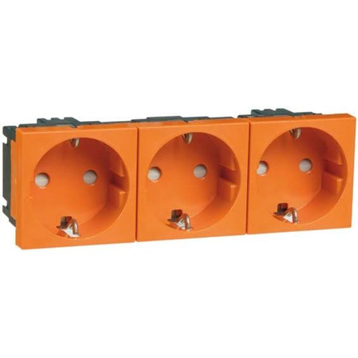 Peha - Schalter-/Steckdosenkombination SCHUKO-EB-Steckd.3-fach or D 6213.33 EMS SI 16A 250V 2-pol