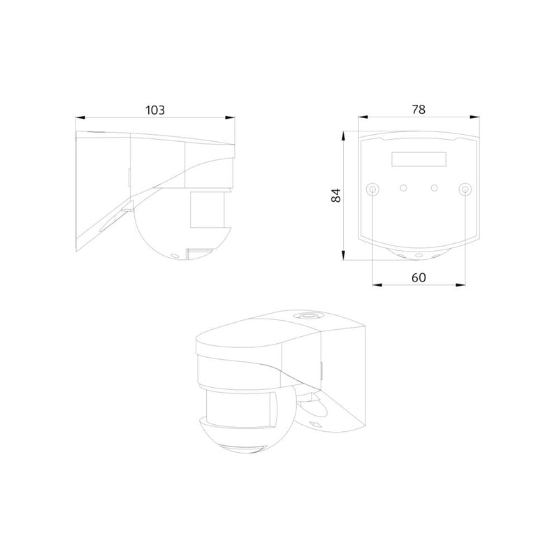 BEG Brück Electronic - Bewegungsmelder/Präsenzmelder komplett Bewegungsmelder LC-Click-N 200 braun braun