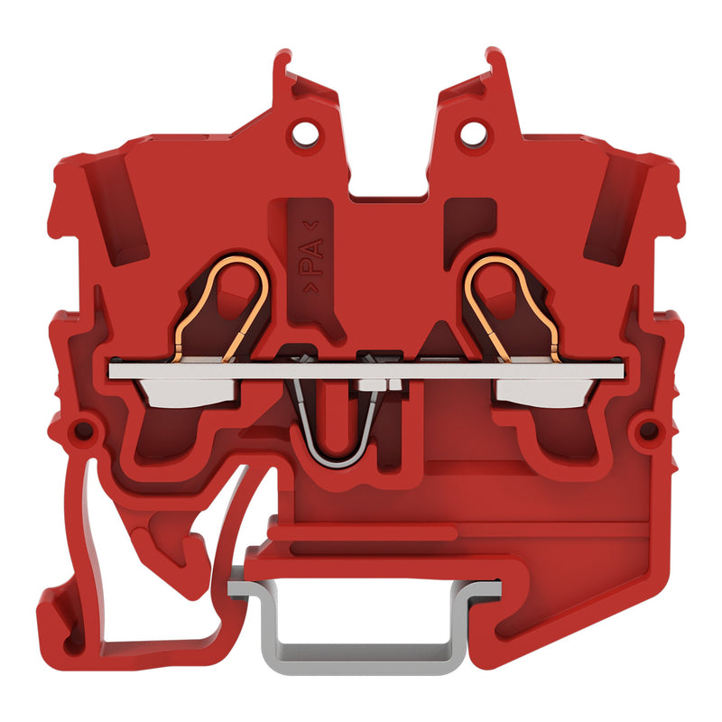 WAGO - Durchgangs-Reihenklemme 2-LeiterMini-Durchgangskl. 2050-1203 1 mm²,rot − 100 Stück