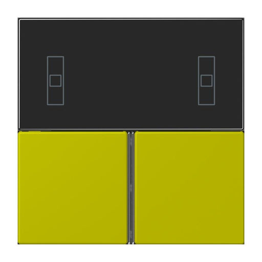 Jung - Abdeckung/Bedienelement für Installationsschalterprogramme Tastensatz 3fach LC 4093 TSA 249 vert olive vif