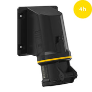 Walther Werke - CEE-Anbausteckdose (IEC 60309) CEE NEO Anbaudose schräg FW533304CC 32A 3P 4h IP54