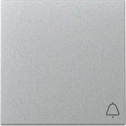 Gira - Abdeckung/Bedienelement für Installationsschalterprogramme Wippe Symb. Klingel 328626 F Alu