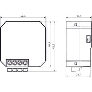 Theben - Bussystem-Systemschnittstelle/Medien-Gateway UP 1-fach Funk-DALI-Aktor DU 1 DALI S RF KNX KNX RF, Data Secure